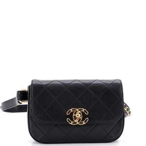 Chanel Chain Infinity Waist Bag Quilted #258306C33B